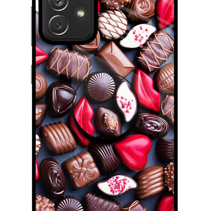 Chocolates Samsung A72 Pop Case by Casekaro