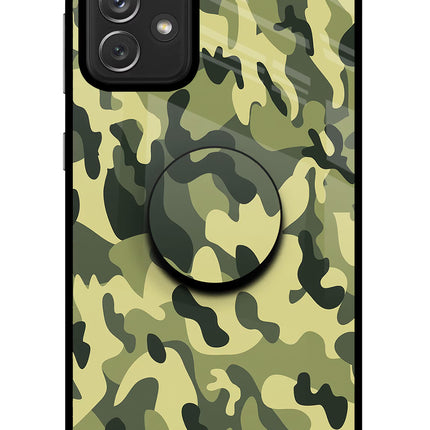 Camouflage Samsung A72 Pop Case by Casekaro