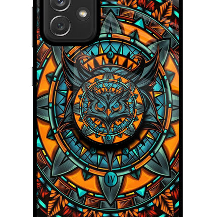 Angry Owl Samsung A72 Pop Case by Casekaro
