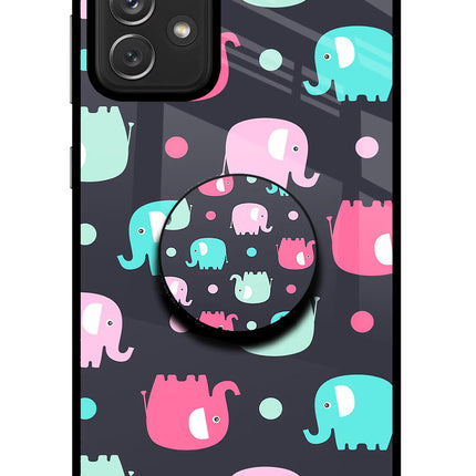 Baby Elephants Samsung A72 Pop Case by Casekaro