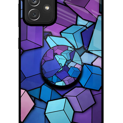 Cubic Abstract Samsung A72 Pop Case by Casekaro