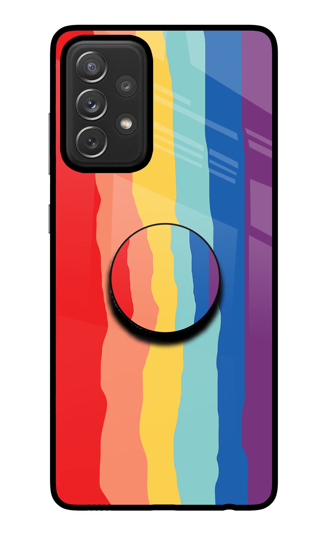 Rainbow Samsung A72 Pop Case by Casekaro