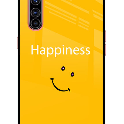 Happiness With Smiley Realme X50 Pro Glass Case Back Cover by Casekaro