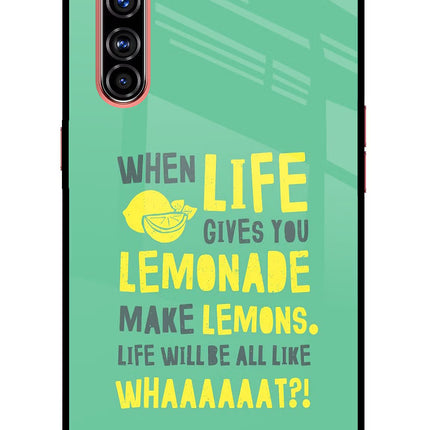 Quote Realme X50 Pro Glass Case Back Cover by Casekaro