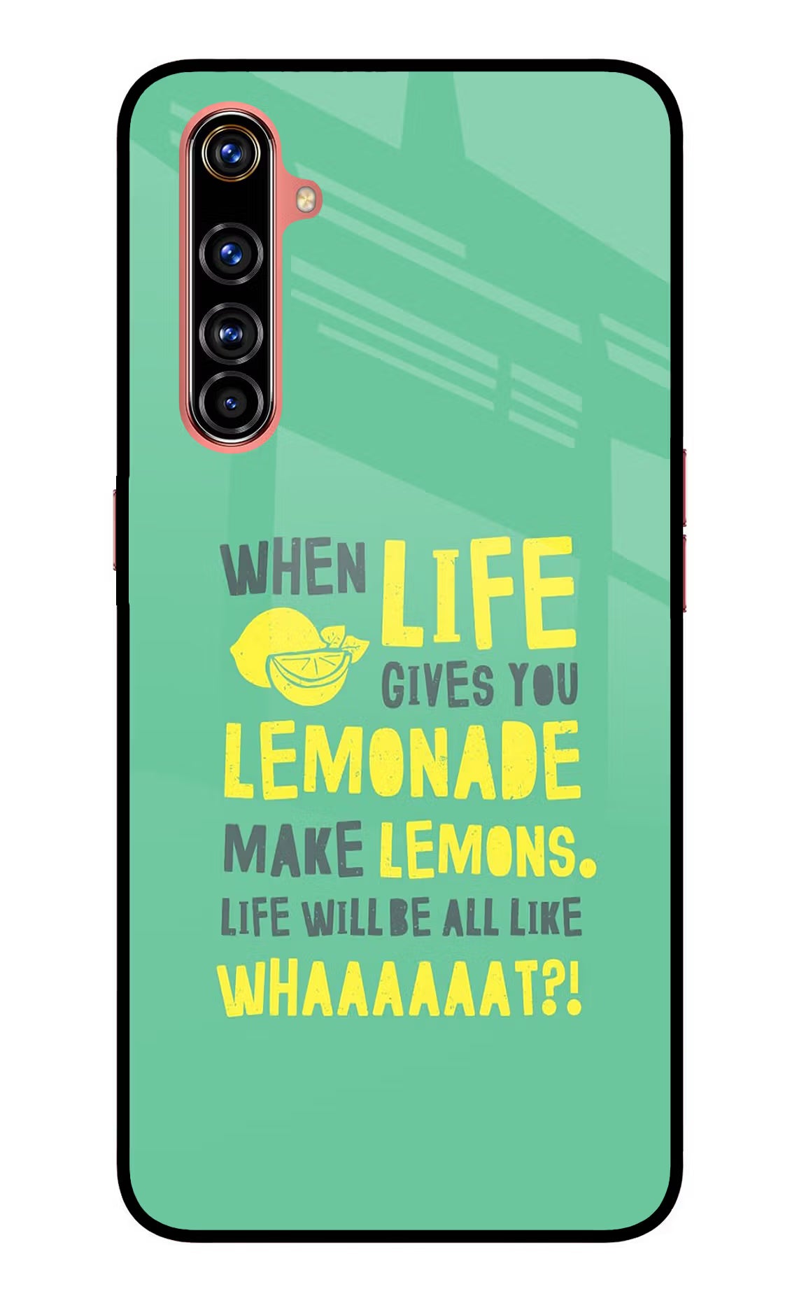 Quote Realme X50 Pro Glass Case Back Cover by Casekaro