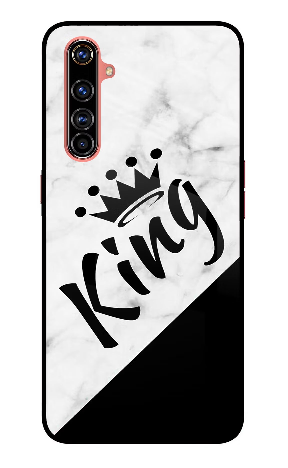 King Realme X50 Pro Glass Case Back Cover by Casekaro