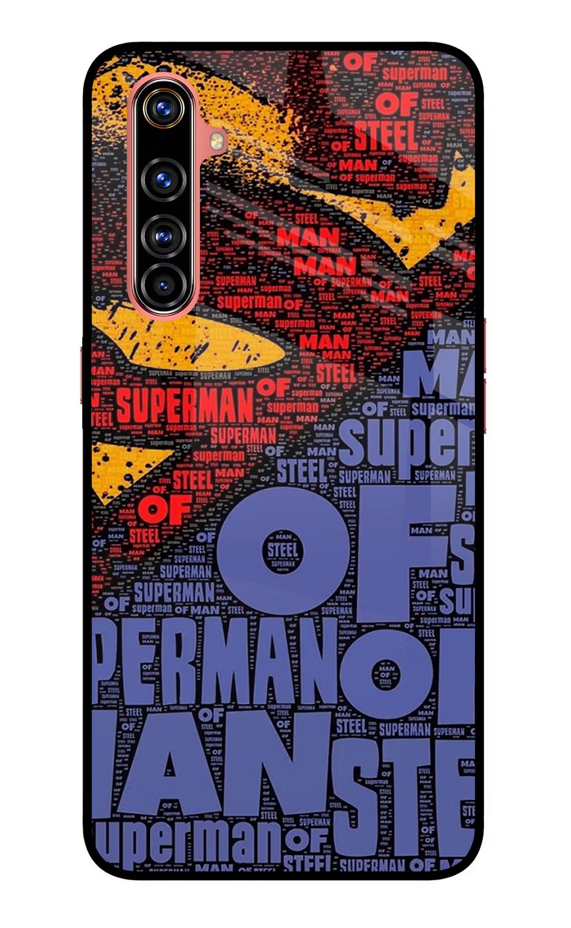 Superman Realme X50 Pro Glass Case Back Cover by Casekaro