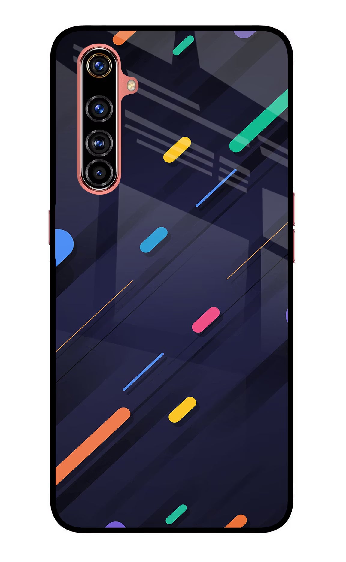 Abstract Design Realme X50 Pro Glass Case Back Cover by Casekaro