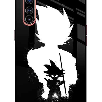 Goku Shadow Realme X50 Pro Glass Case Back Cover by Casekaro