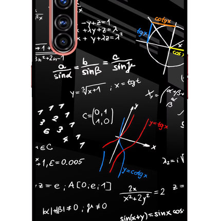 Mathematics Formula Realme X50 Pro Glass Case Back Cover by Casekaro