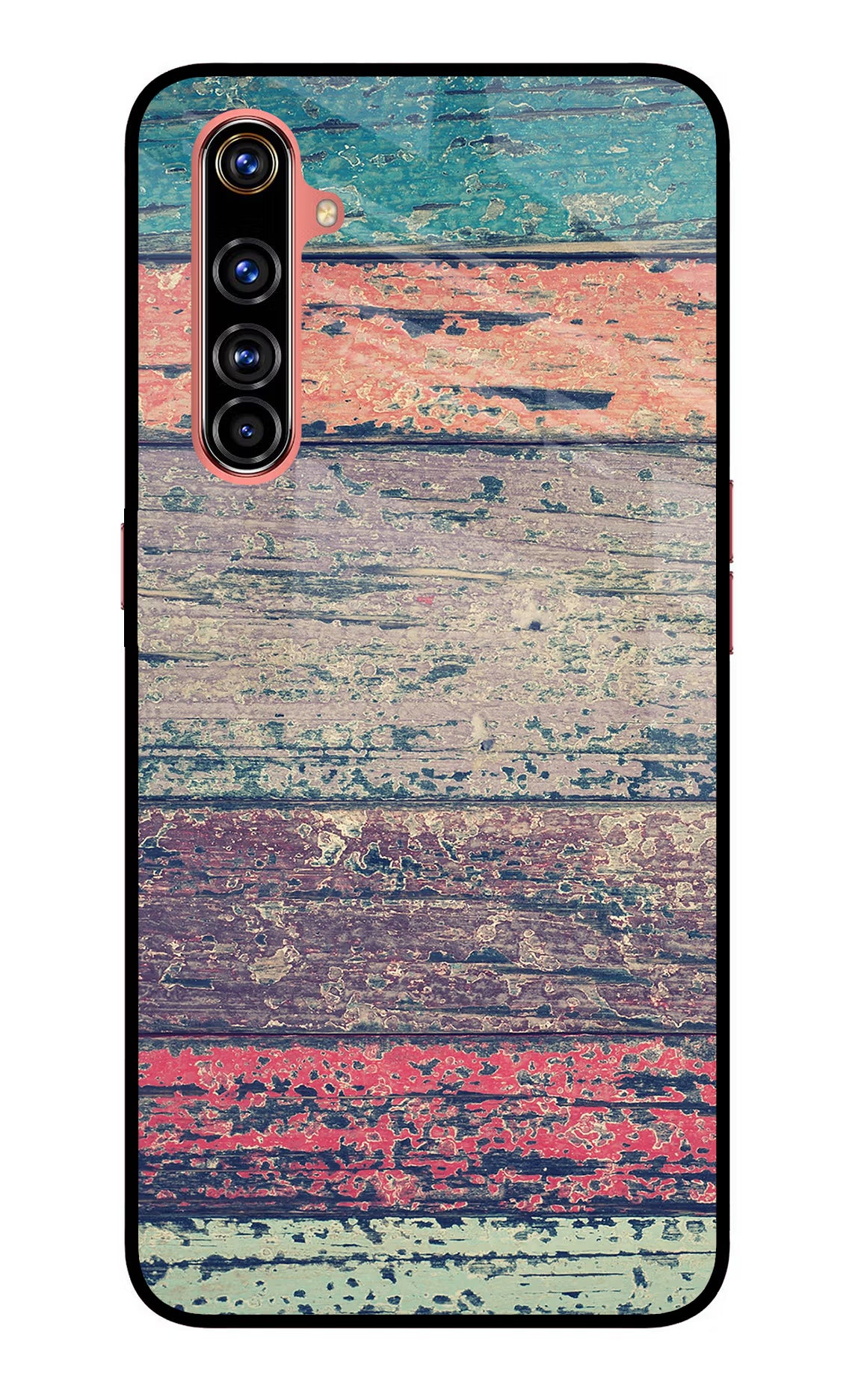 Colourful Wall Realme X50 Pro Glass Case Back Cover by Casekaro
