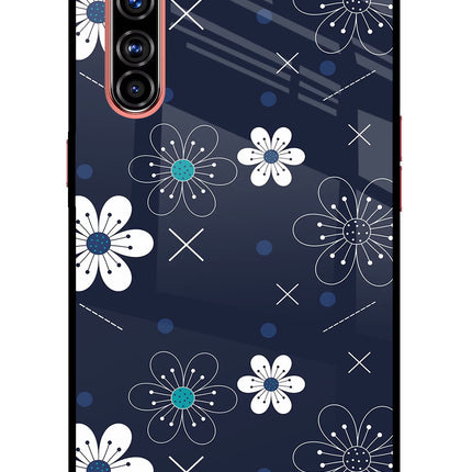 Flowers Realme X50 Pro Glass Case Back Cover by Casekaro