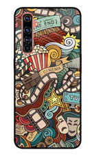 Cinema Abstract Realme X50 Pro Glass Case Back Cover by Casekaro