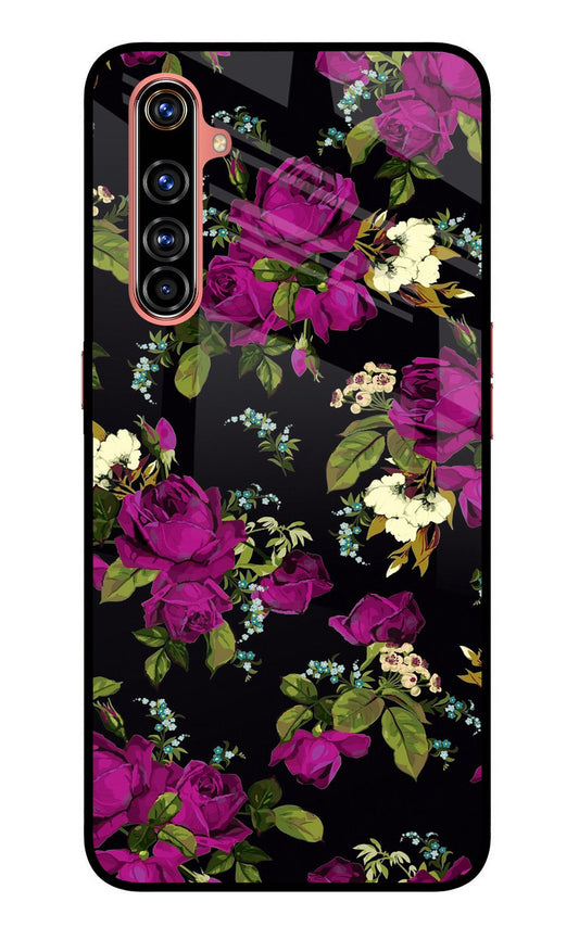 Flowers Realme X50 Pro Glass Case