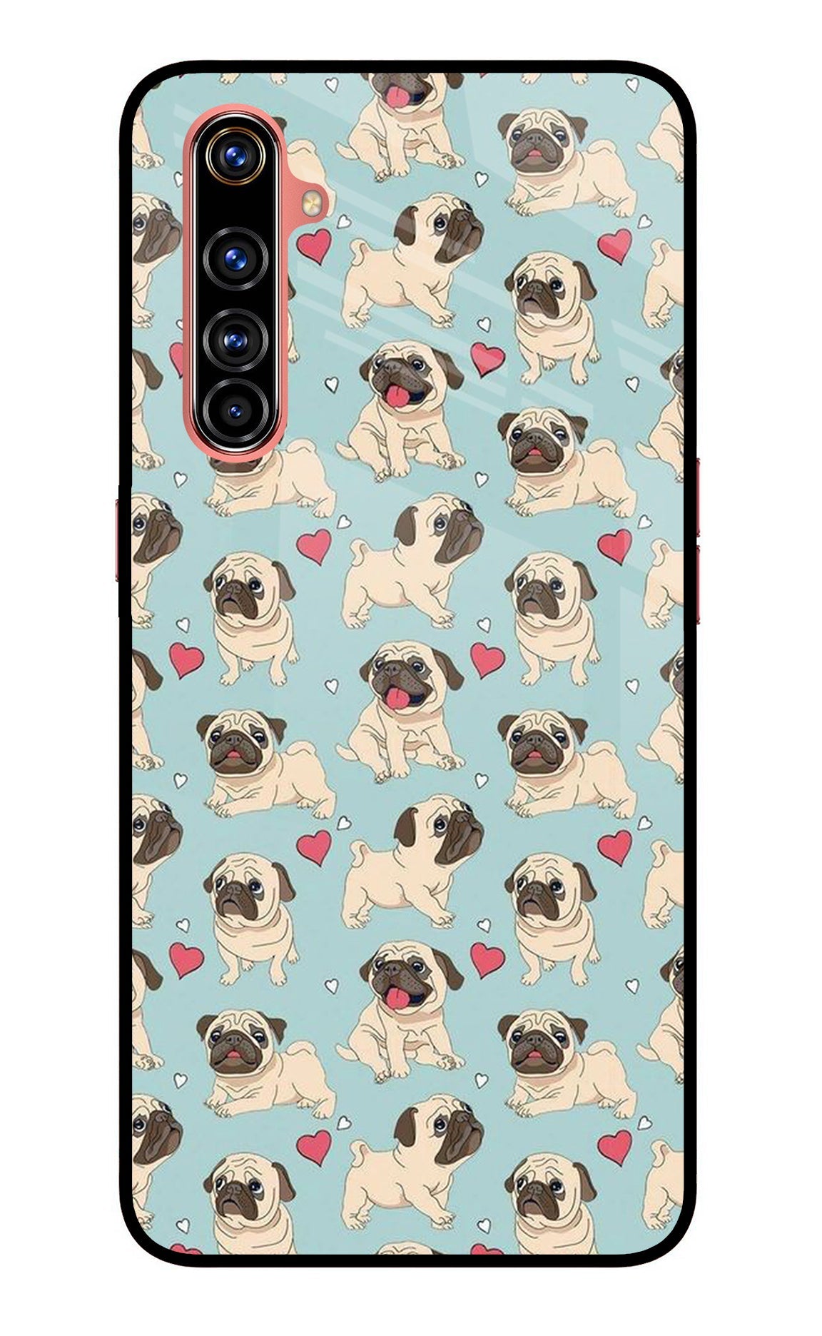 Pug Dog Realme X50 Pro Glass Case