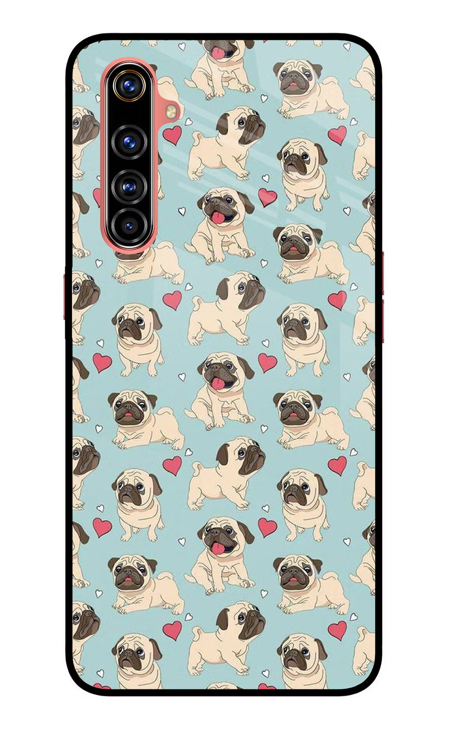 Pug Dog Realme X50 Pro Back Cover, Glass case