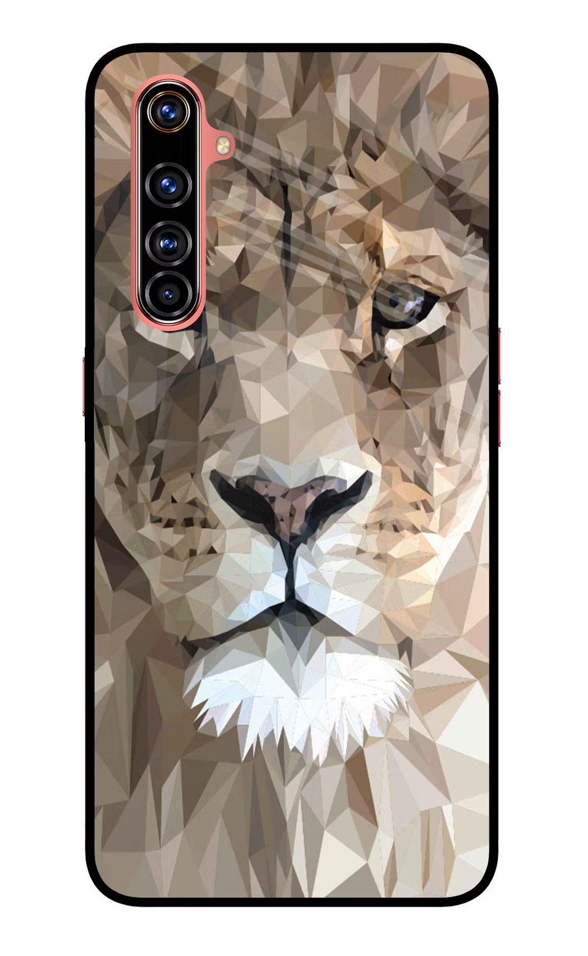 Lion Art Realme X50 Pro Glass Case Back Cover by Casekaro