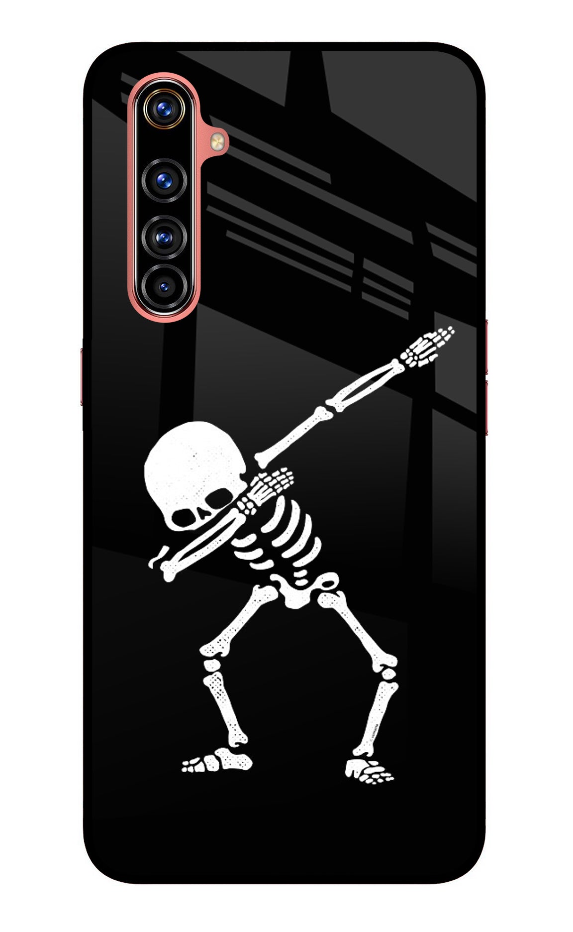 Dabbing Skeleton Art Realme X50 Pro Back Cover