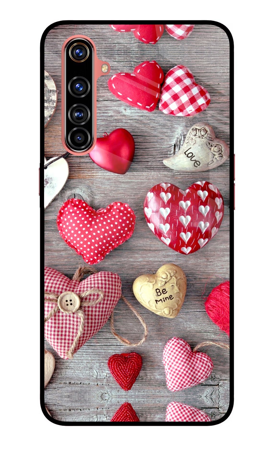 Love Wallpaper Realme X50 Pro Glass Case Back Cover by Casekaro