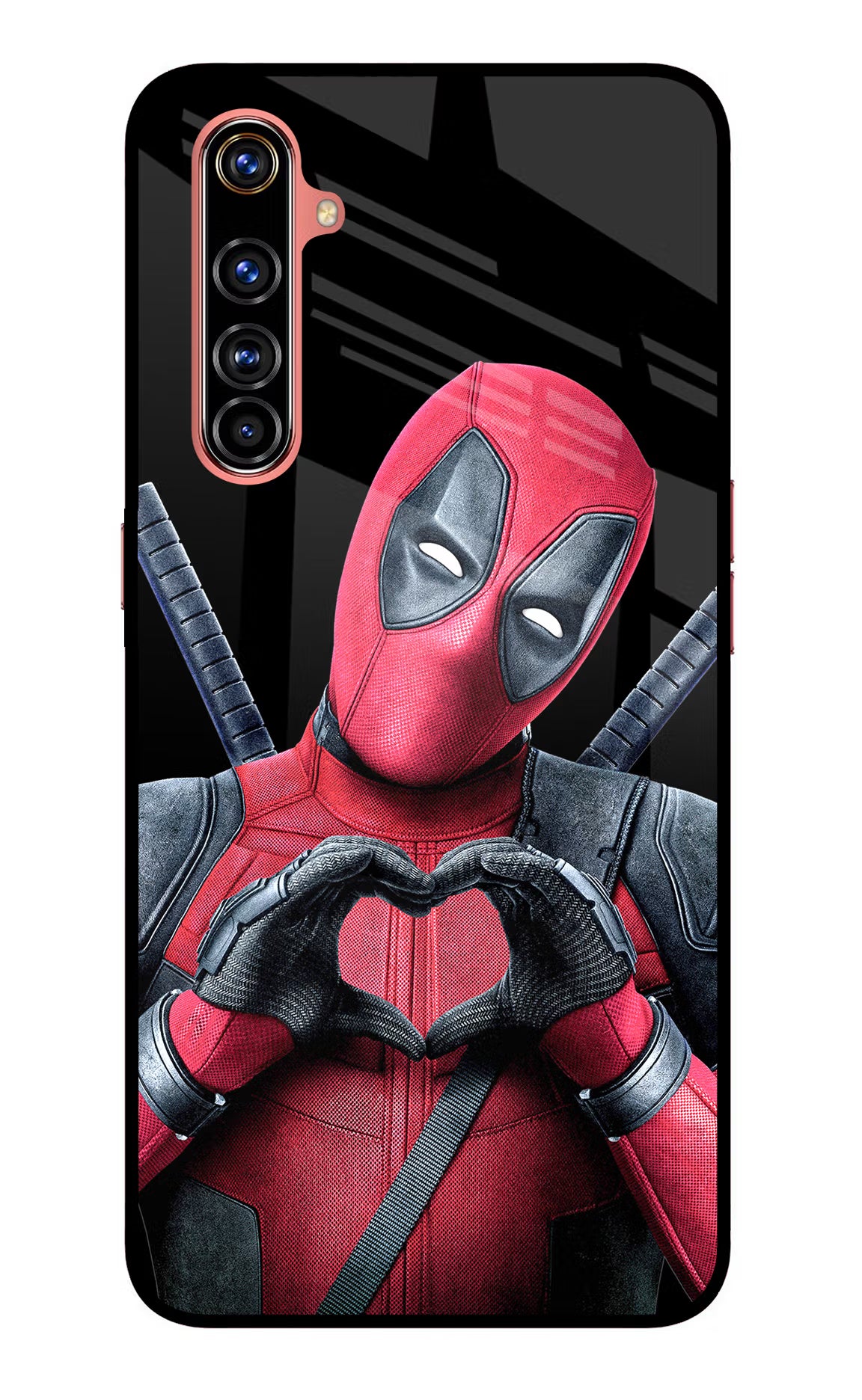 Deadpool Realme X50 Pro Glass Case Back Cover by Casekaro