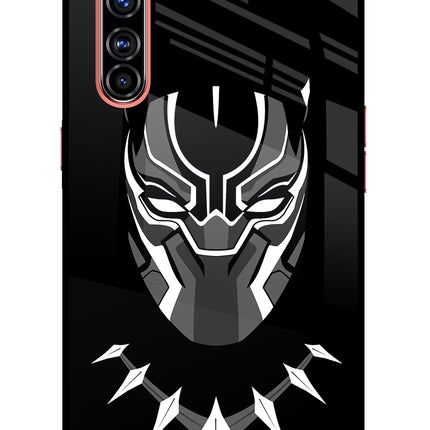 Black Panther Realme X50 Pro Glass Case Back Cover by Casekaro