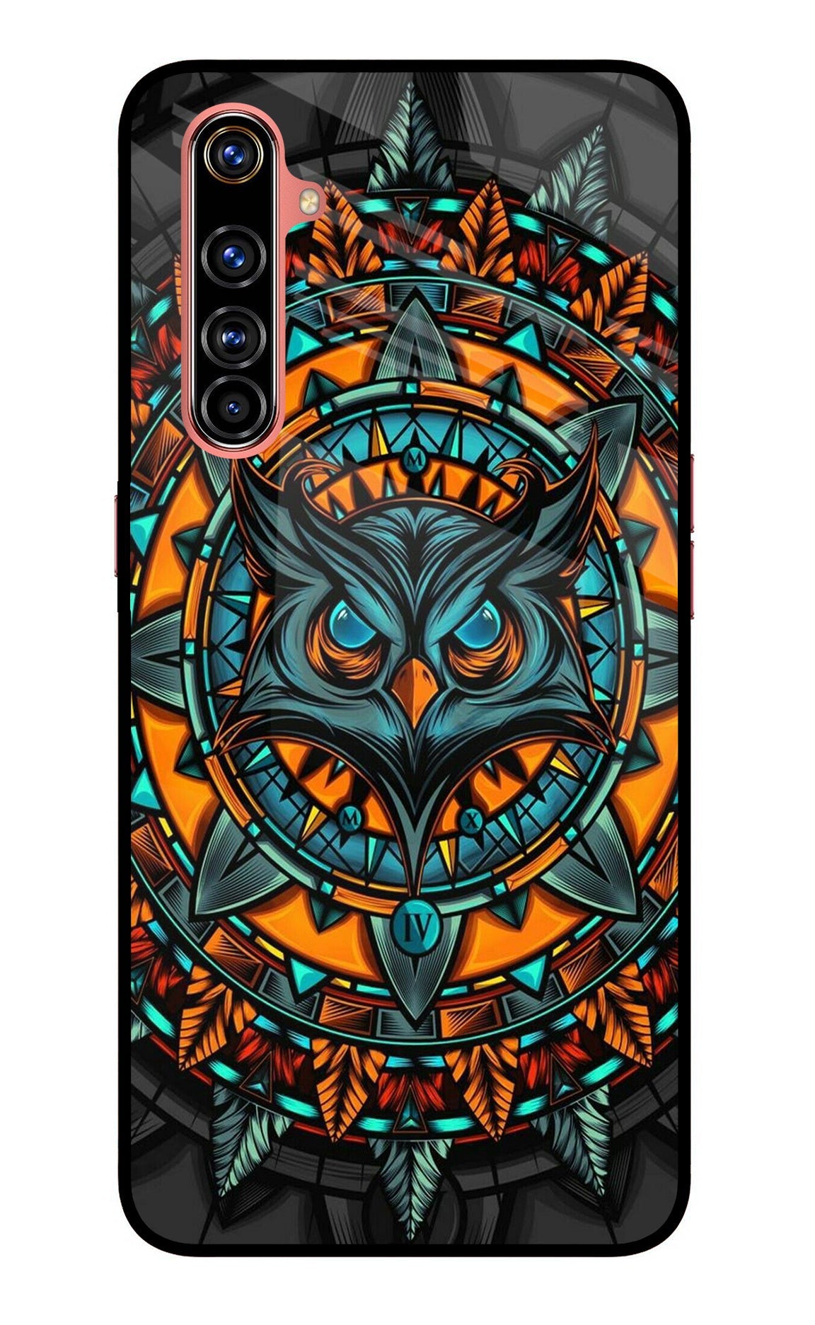 Angry Owl Art Realme X50 Pro Glass Case