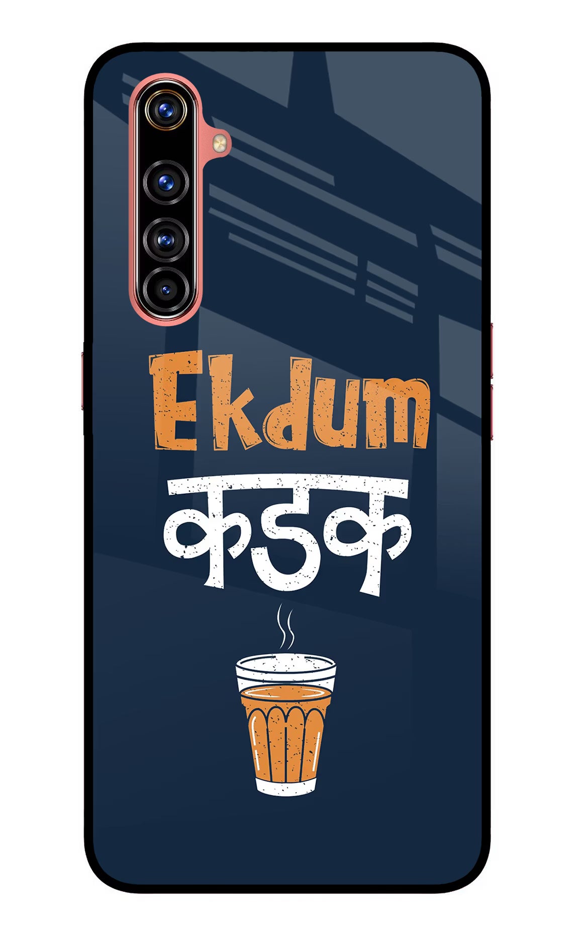 Ekdum Kadak Chai Realme X50 Pro Glass Case Back Cover by Casekaro