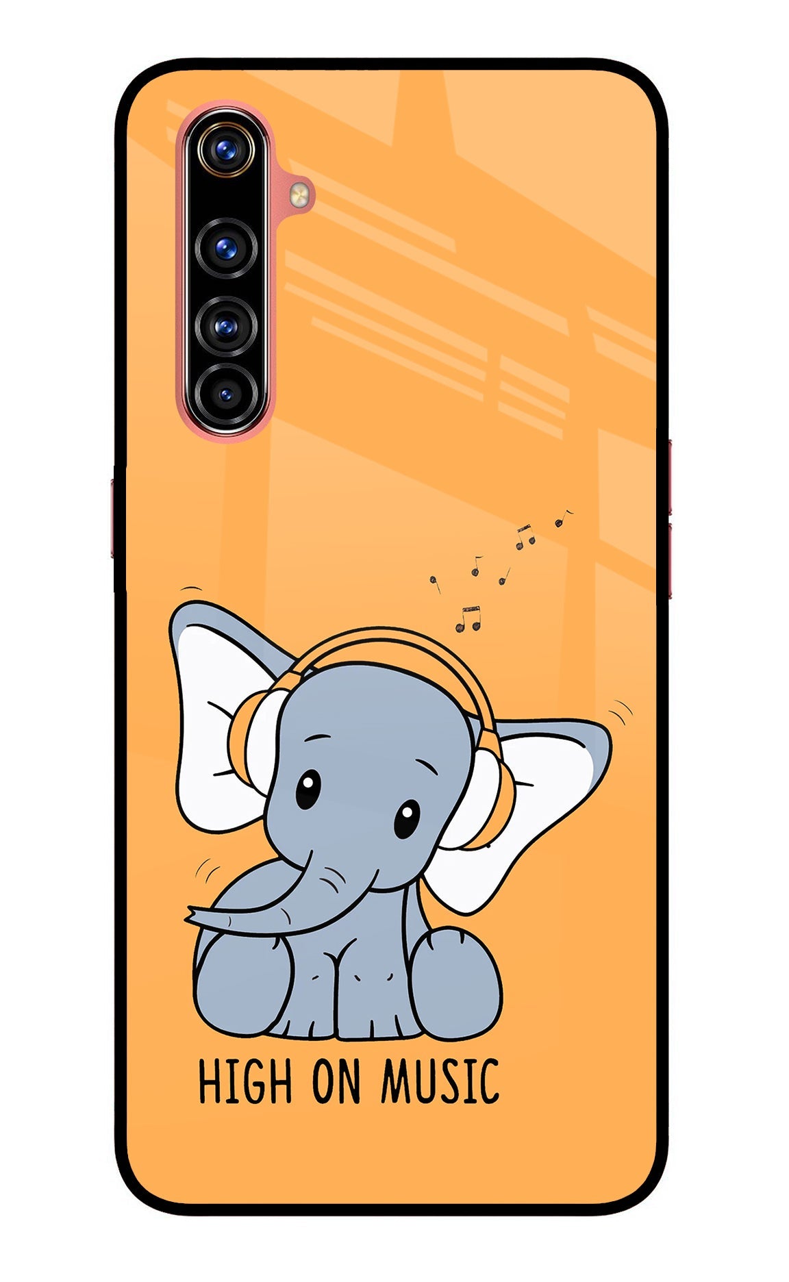 High On Music Realme X50 Pro Glass Case