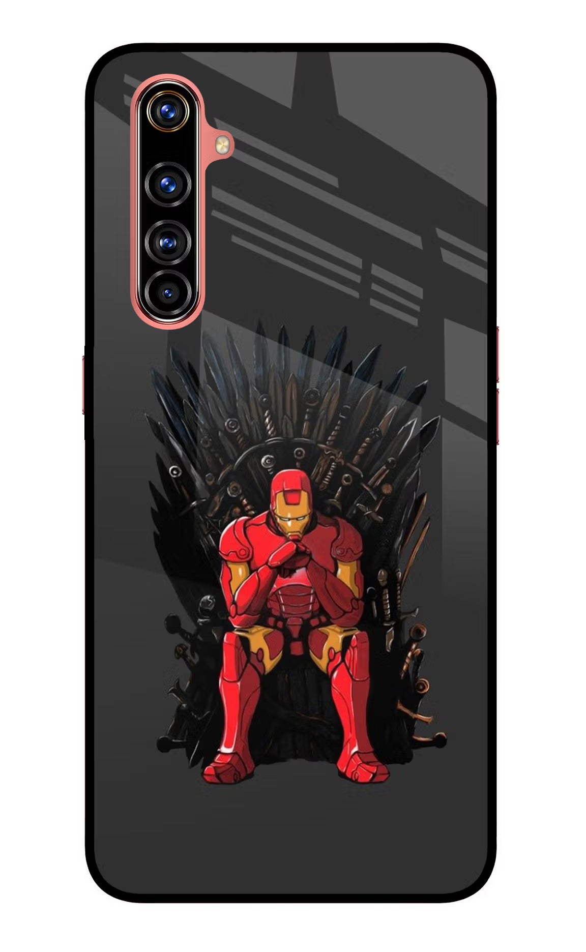 Ironman Throne Realme X50 Pro Glass Case Back Cover by Casekaro
