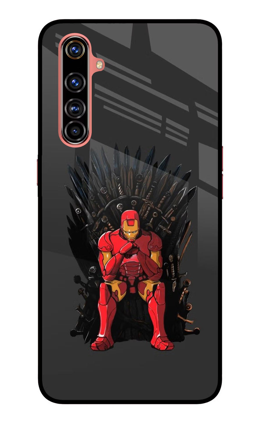 Ironman Throne Realme X50 Pro Back Cover, Glass case