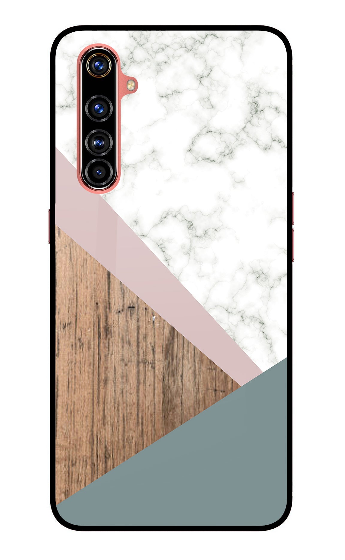 Marble wood Abstract Realme X50 Pro Glass Case