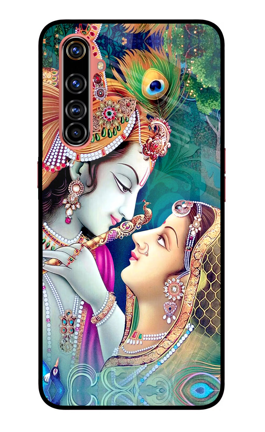Lord Radha Krishna Realme X50 Pro Back Cover, Glass case