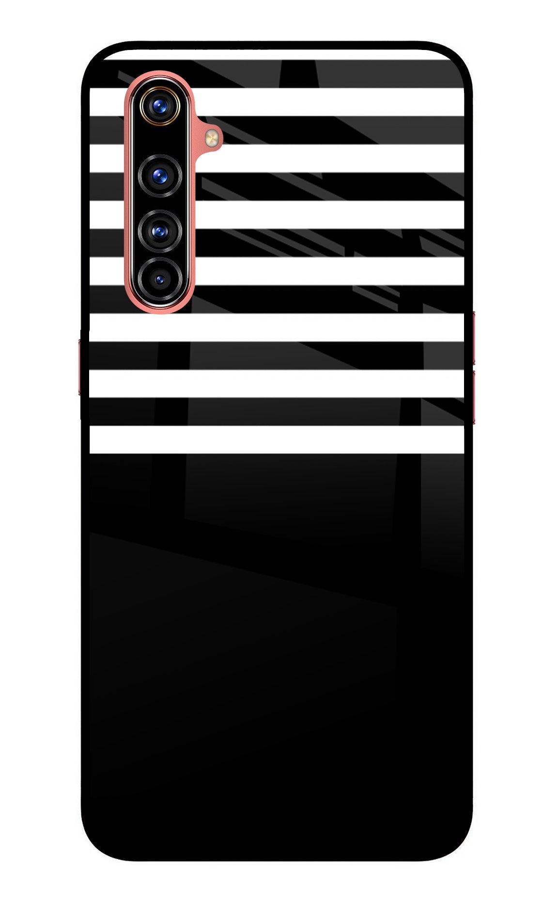 Black and White Print Realme X50 Pro Glass Case