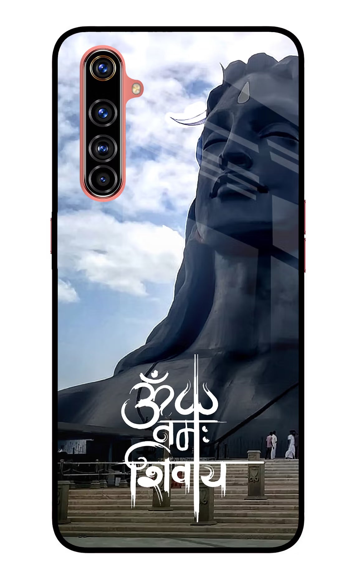 Om Namah Shivay Realme X50 Pro Glass Case Back Cover by Casekaro