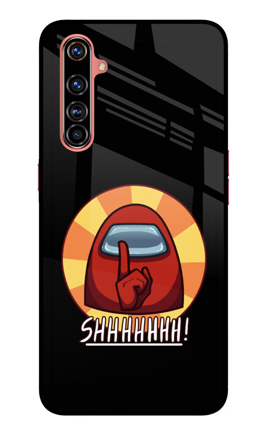 Among Us Shhh! Realme X50 Pro Back Cover, Glass case