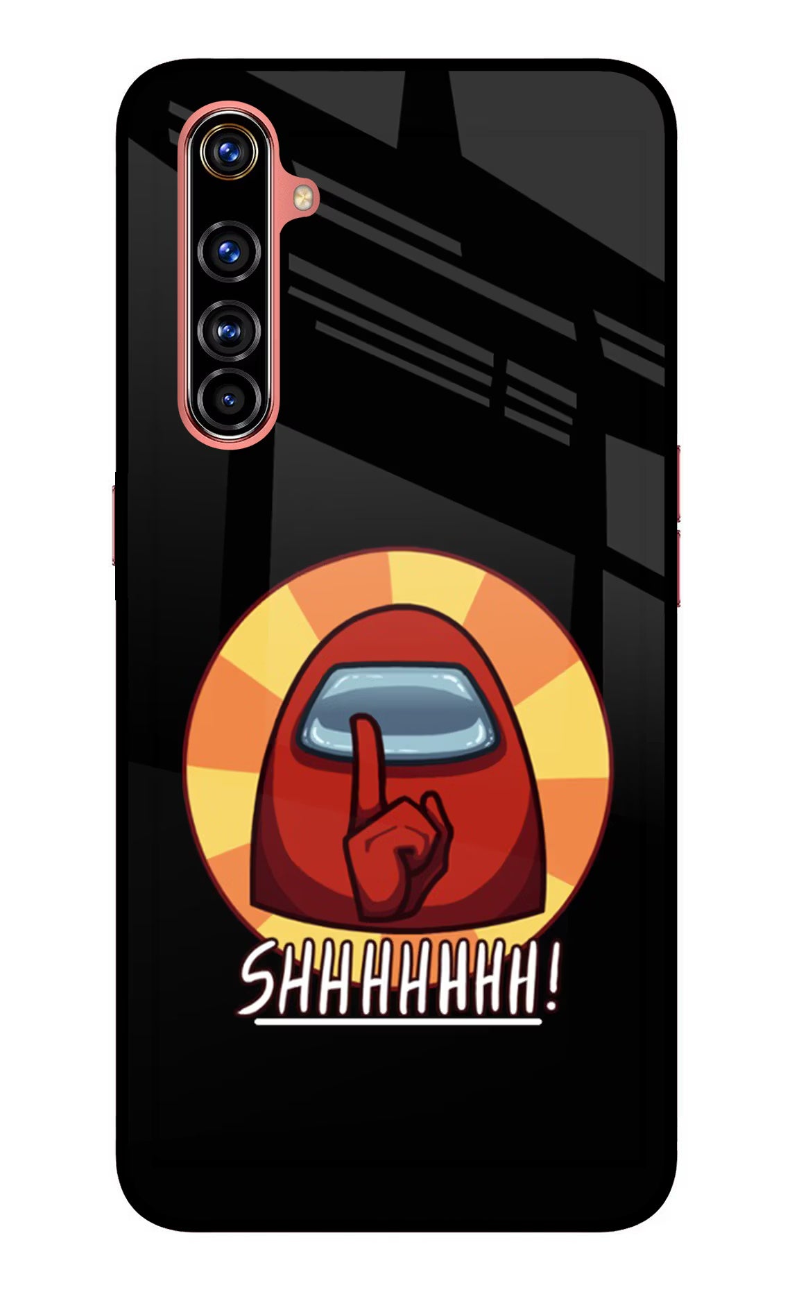 Among Us Shhh! Realme X50 Pro Glass Case