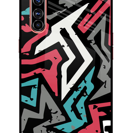 Geometric Graffiti Realme X50 Pro Glass Case