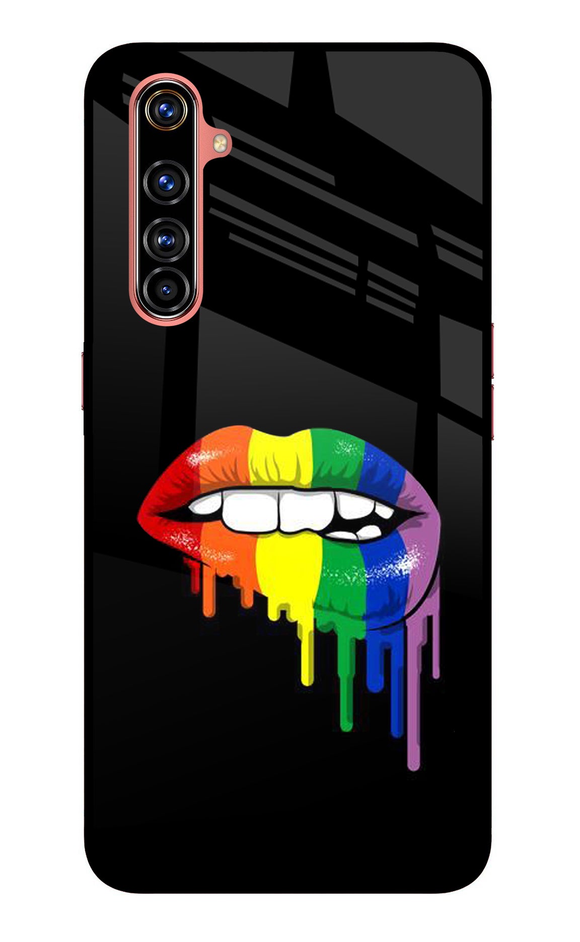 Lips Biting Realme X50 Pro Glass Case