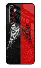 Wings Realme X50 Pro Glass Case Back Cover by Casekaro