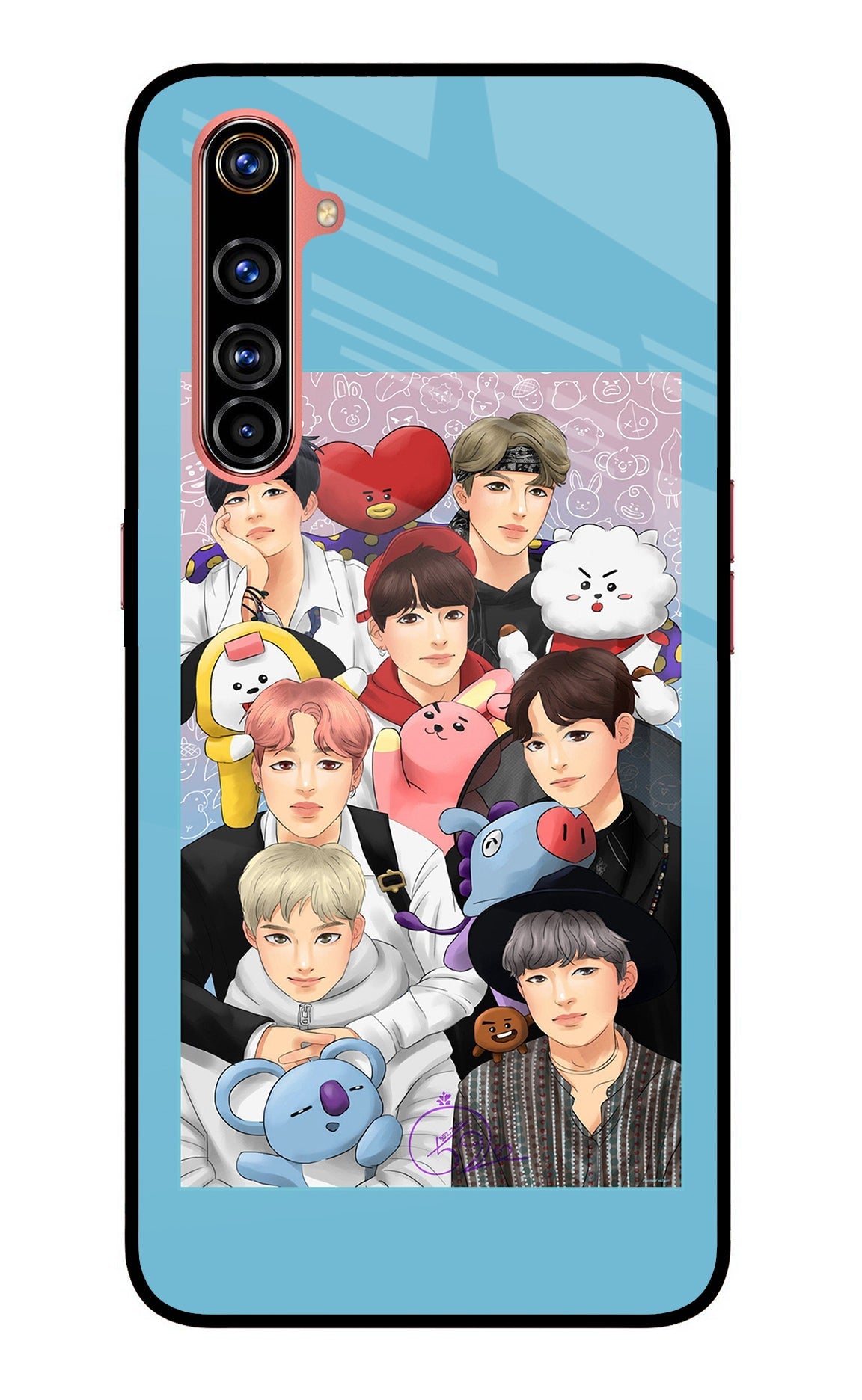 BTS with animals Realme X50 Pro Back Cover