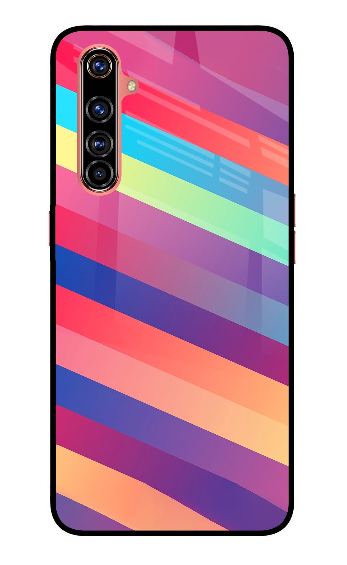 Stripes color Realme X50 Pro Back Cover