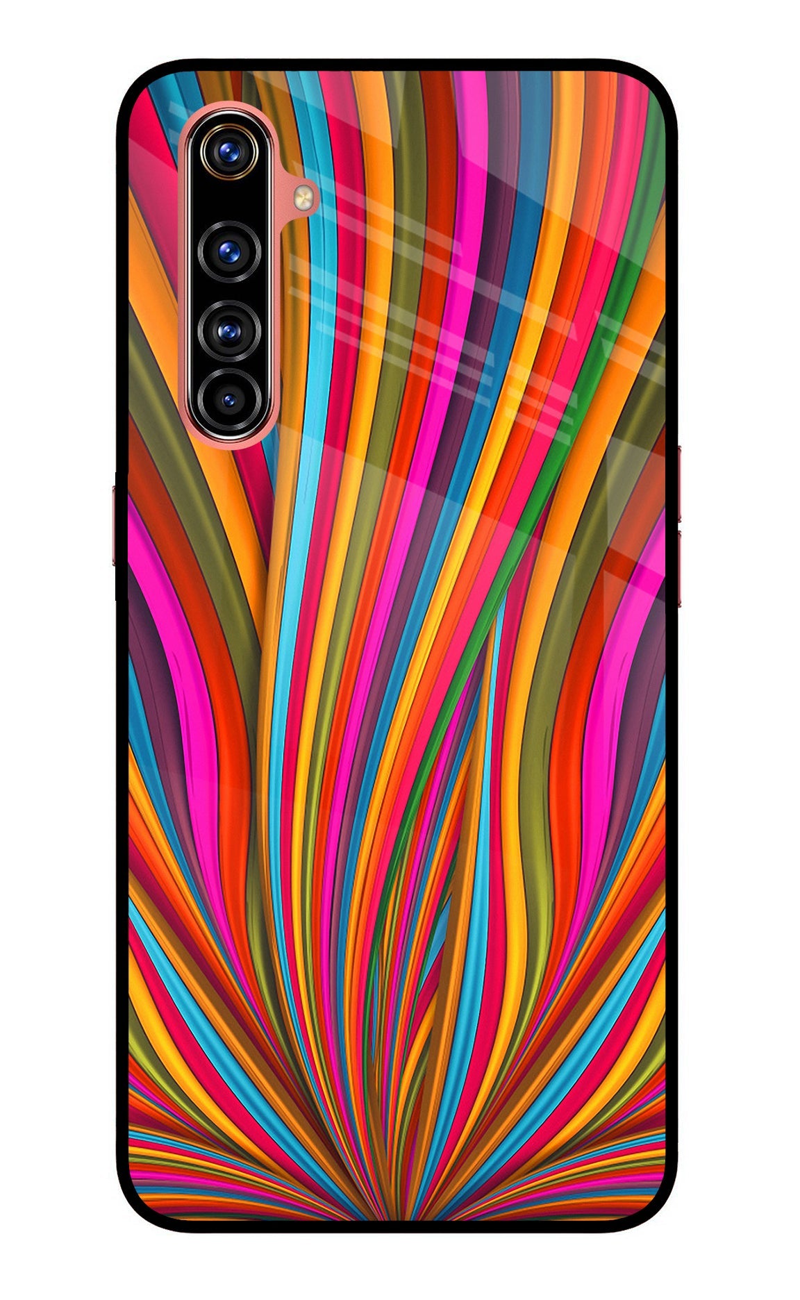 Trippy Wavy Realme X50 Pro Glass Case