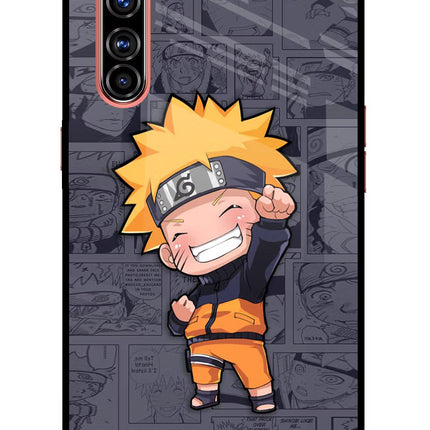 Chota Naruto Realme X50 Pro Glass Case Back Cover by Casekaro