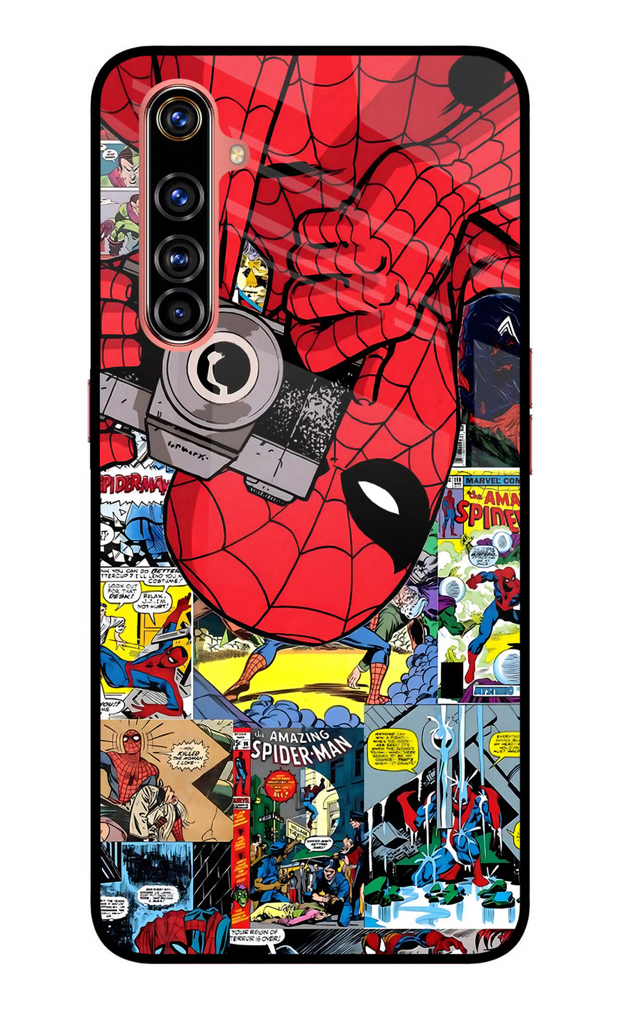 Spider Man Realme X50 Pro Back Cover, Glass case