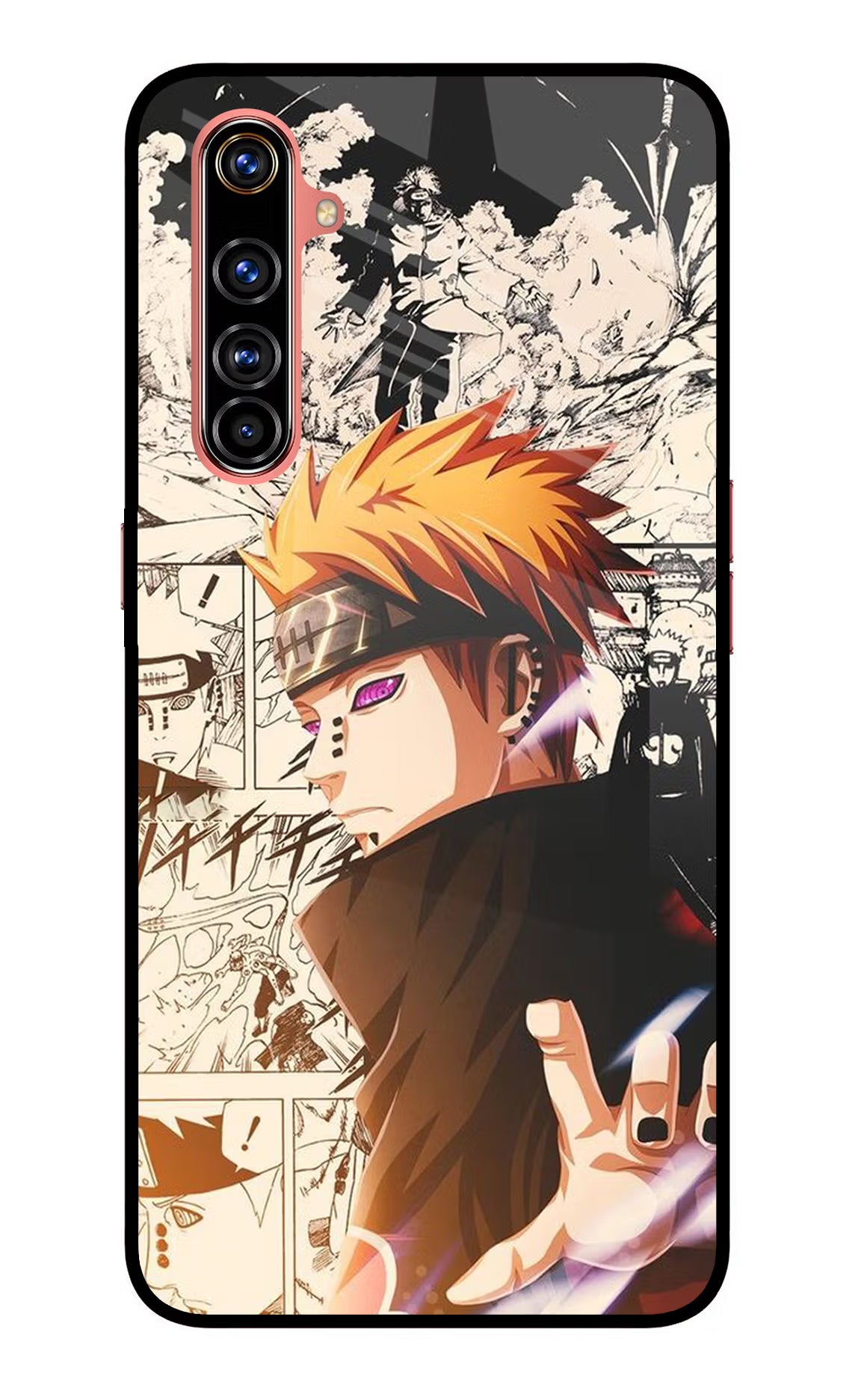 Pain Anime Realme X50 Pro Glass Case Back Cover by Casekaro