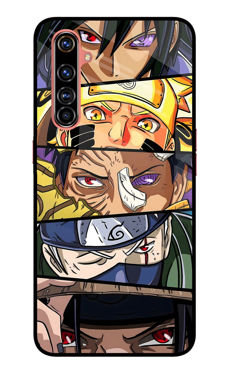 Naruto Character Realme X50 Pro Back Cover, Glass case