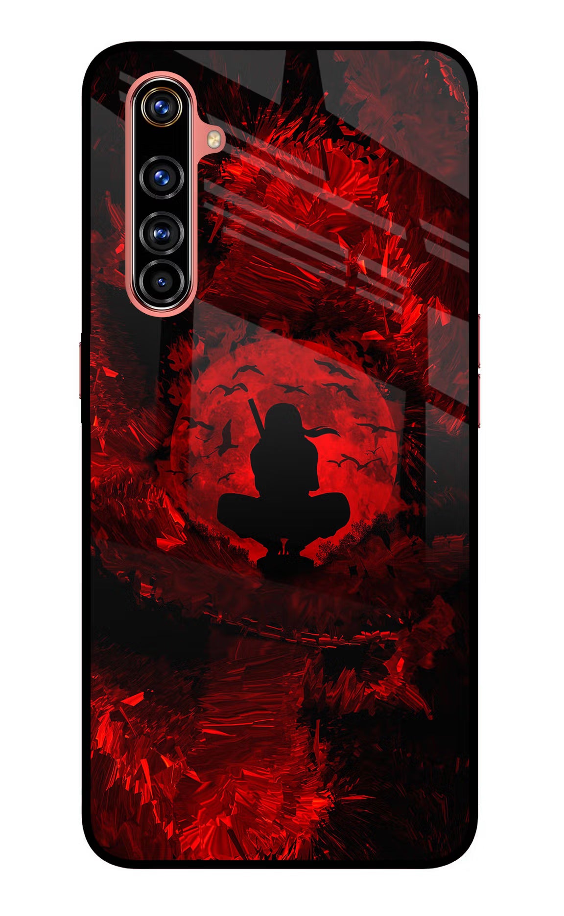 Itachi Uchiha Realme X50 Pro Glass Case Back Cover by Casekaro
