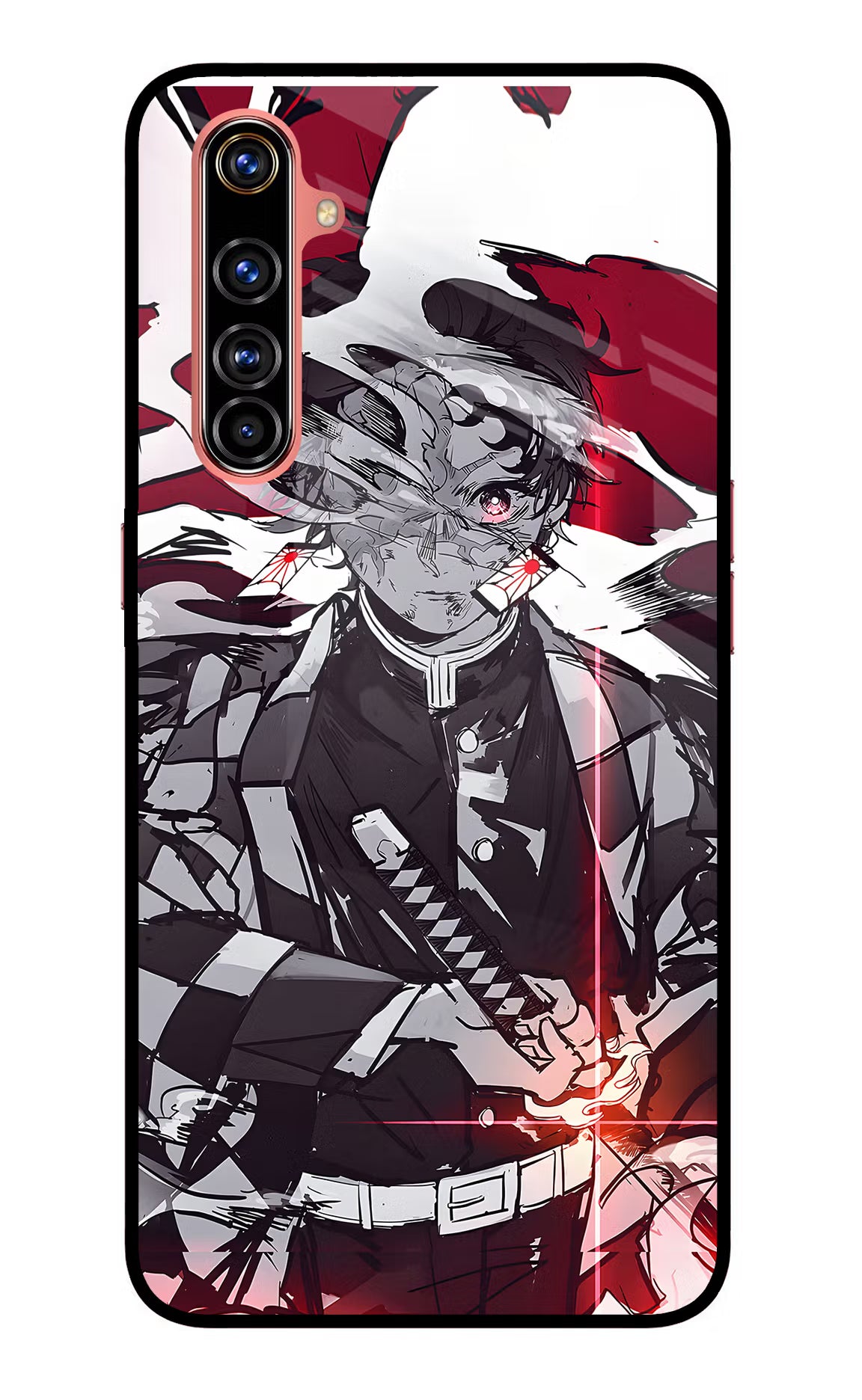 Demon Slayer Realme X50 Pro Glass Case Back Cover by Casekaro