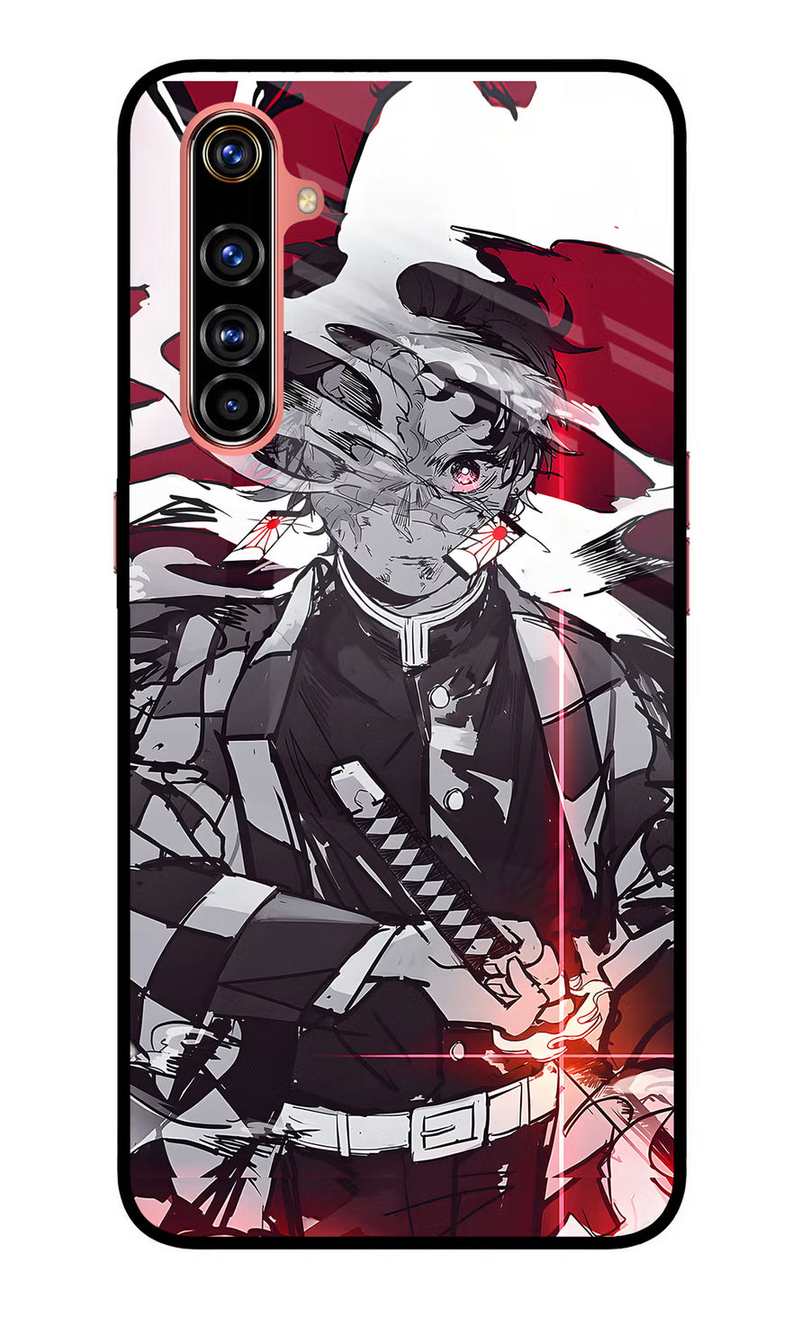 Demon Slayer Realme X50 Pro Back Cover, Glass case