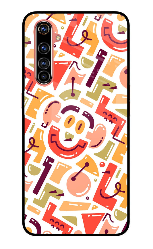 Doodle Pattern Realme X50 Pro Glass Case